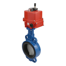 Electric Butterfly Valve DN80 120-240V AC/DC Wafer GGG40 PTFE Silicone AG5