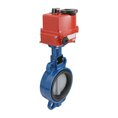 Electric Butterfly Valve DN65 24V AC/DC Lug GGG40 FKM AG5