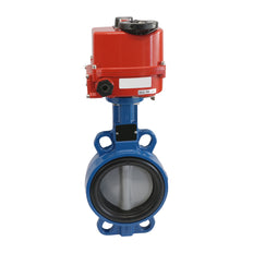 Electric Butterfly Valve DN80 24V AC/DC Wafer GGG40 EPDM AG5