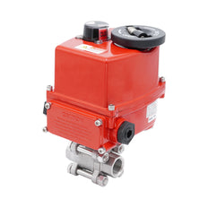 Rp 2'' 2-Wege Edelstahl-Kugelhahn mit modulierendem elektrischem Antrieb 24V AC/DC