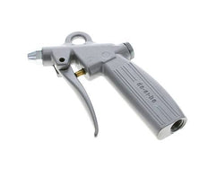 G1/4-Zoll-Aluminium-Blaspistole mit einstellbarem Durchfluss und kurzer Düse