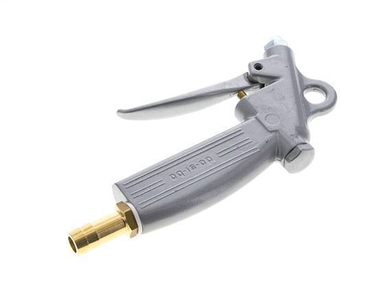 13 mm Aluminium-Blaspistole mit einstellbarem Durchfluss und kurzer Düse