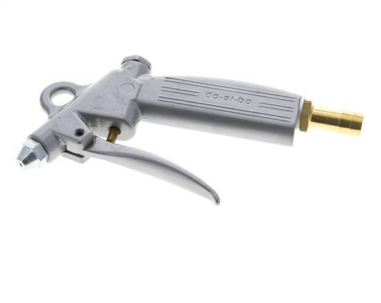 13 mm Aluminium-Blaspistole mit einstellbarem Durchfluss und kurzer Düse