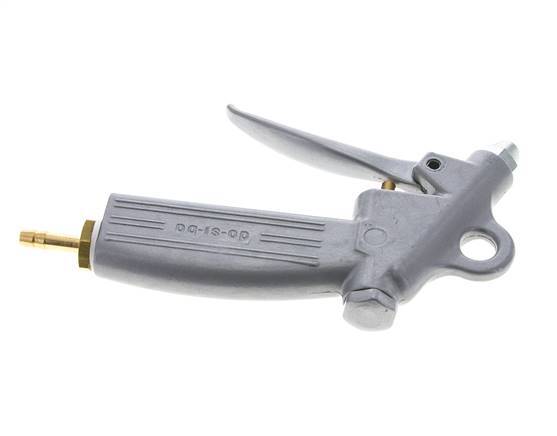 6mm einstellbarer Durchfluss Aluminium Luftblaspistole kurze Düse