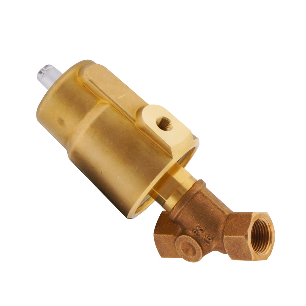G1/2'' PTFE/NBR 16bar NC Angle Seat Valve Brass AL2
