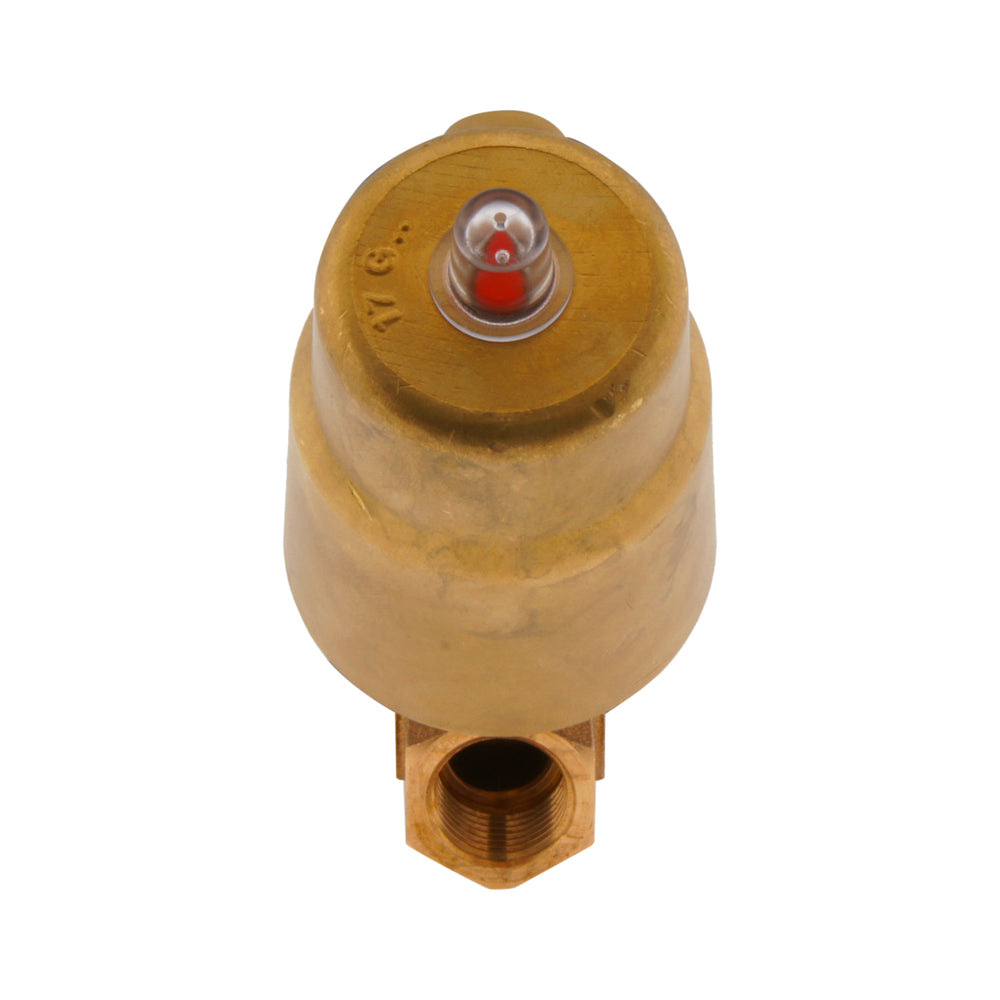 G2'' PTFE/NBR 16bar NC Angle Seat Valve (Closes Ag. Flow) Brass AL2