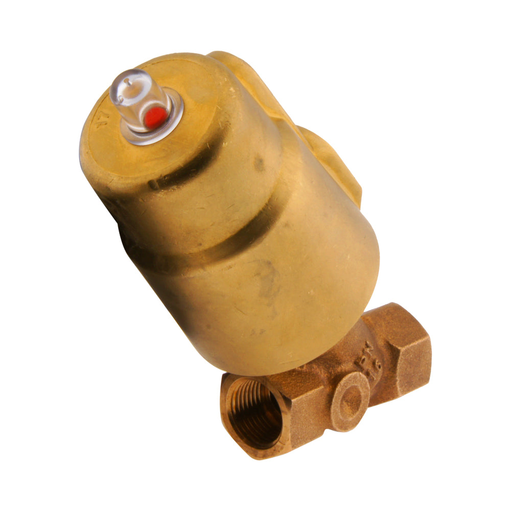 G3'' PTFE/NBR 4bar NC Angle Seat Valve Brass/Alu AL2