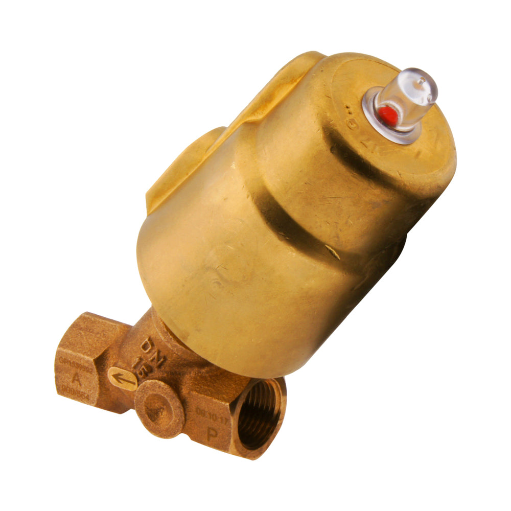 G3'' PTFE/NBR 4bar NC Angle Seat Valve Brass/Alu AL2