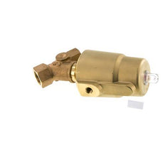 G1/2'' PTFE/NBR 16bar NC Schrägsitzventil (Schließt Ag. Durchfluss) Messing AL2