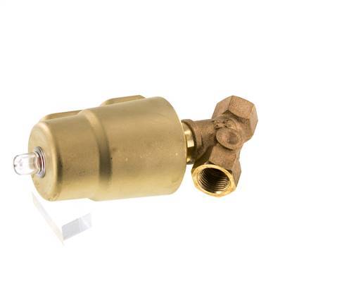G1/2'' PTFE/NBR 16bar NC Schrägsitzventil (Schließt Ag. Durchfluss) Messing AL2