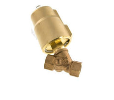 G1/2'' PTFE/NBR 16bar NC Schrägsitzventil (Schließt Ag. Durchfluss) Messing AL2