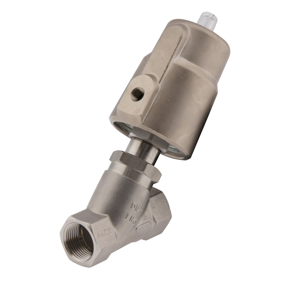 G1/2'' FKM 15bar NO Angle Seat Valve Stainless-Steel/Brass AL2