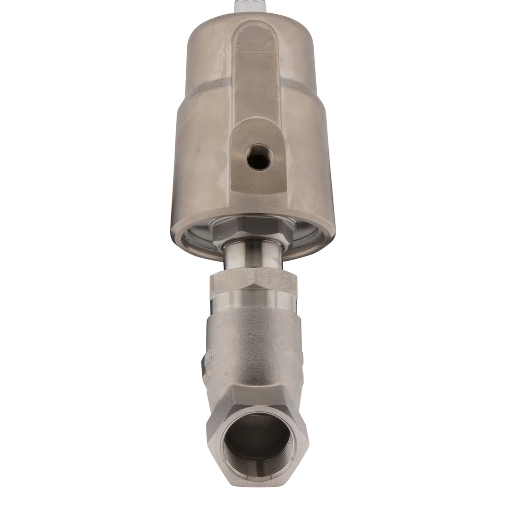 G1-1/2'' PTFE 7bar NC Angle Seat Valve Stainless-Steel/Brass AL2