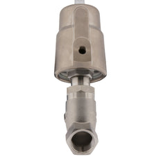 G1-1/4'' PTFE 25bar NC Angle Seat Valve (Closes Ag. Flow) Stainless-Steel/Brass AL2