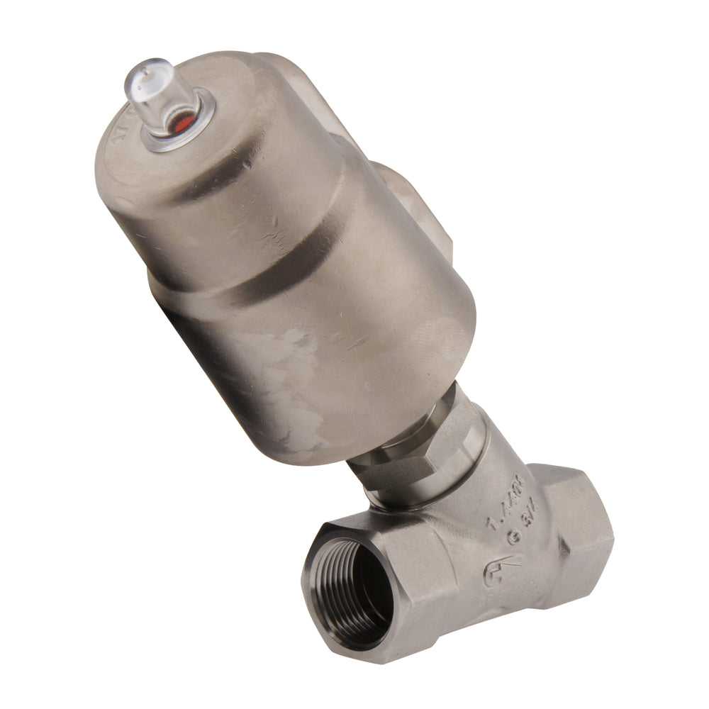 G1/2'' FKM 15bar NO Angle Seat Valve Stainless-Steel/Brass AL2