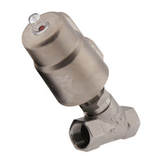 G2'' PTFE 4bar NC Angle Seat Valve Stainless-Steel/Brass AL2