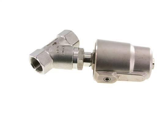 G3/4'' PTFE 20bar NO Angle Seat Valve Stainless-Steel/Brass AL2