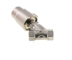 G3/4'' PTFE 20bar NO Schrägsitzventil Edelstahl/Messing AL2