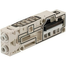SMC SUP/EXH Blockmontage 10mm Push-In Für SV Serie - SV2000-51D1-13A-C10