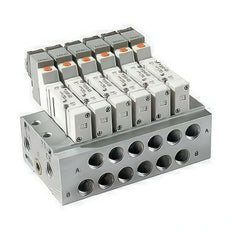 SMC Ventilblock G-R-Gewinde Einzelverdrahtung - SS5Y5-20-13-00F-Q