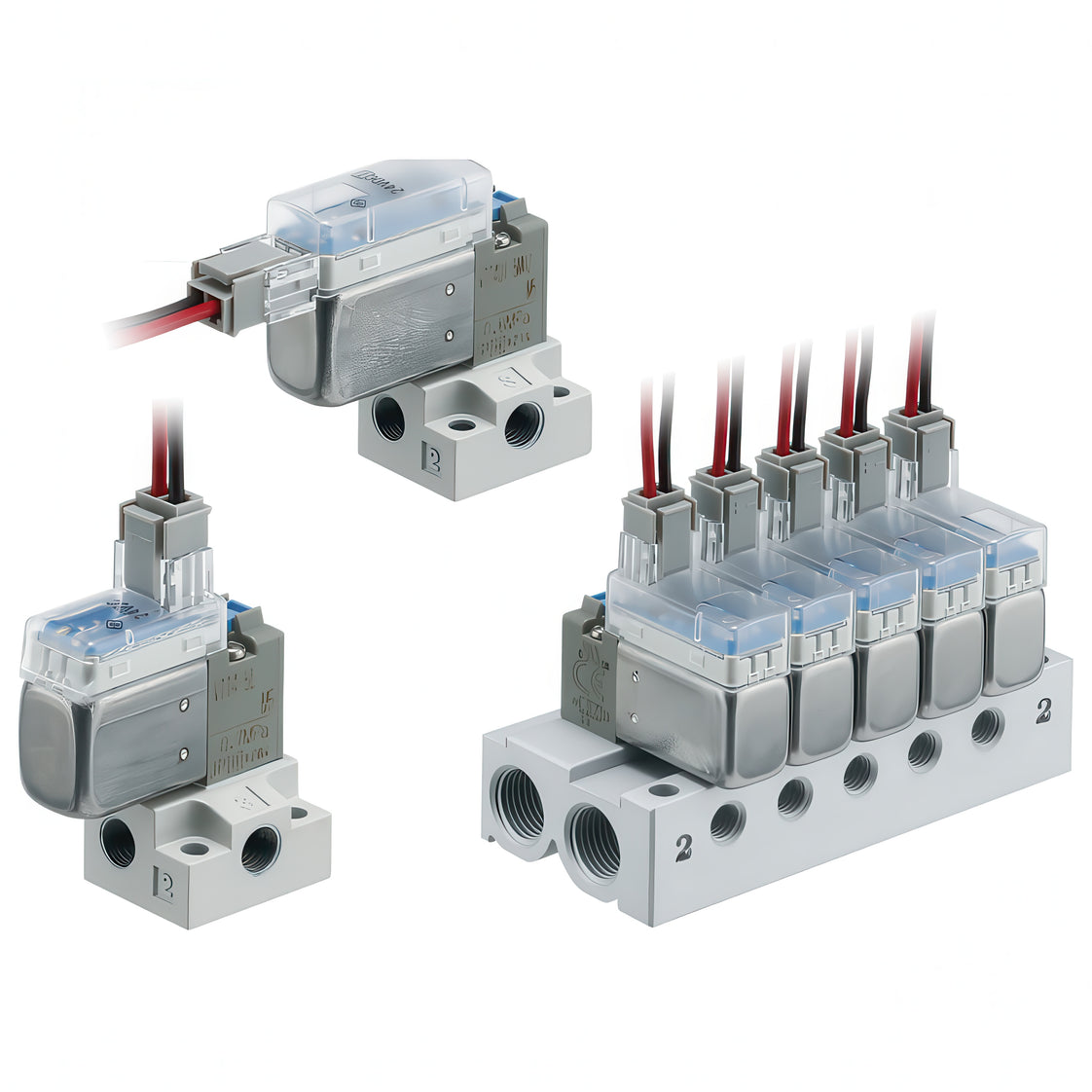 SMC Ventilblock Gemeinsam SUP/EXH M5x0.8 - VV100-S41-03-M5