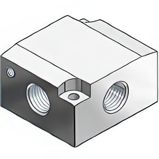 SMC Unterplatte G3/8'' Für VP300/500/700 Serie - VP500-202-2F