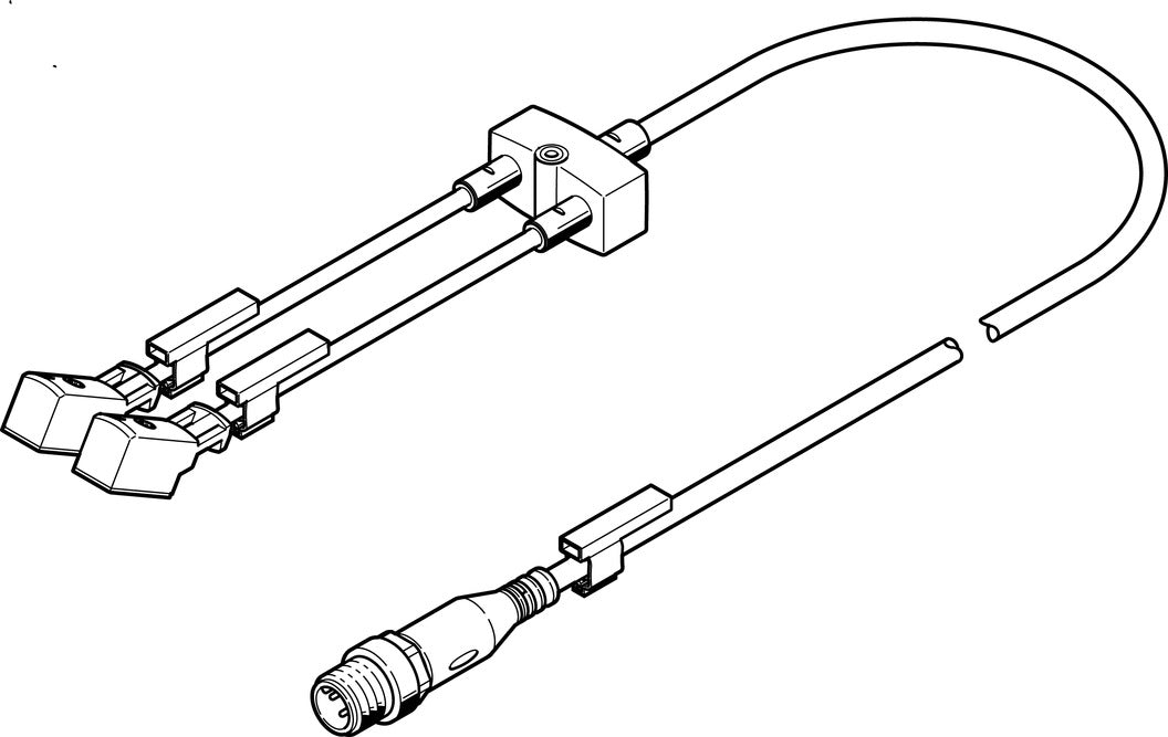 Festo Y-Verteiler Mit Kabeln An Beiden Enden 2.5m/0.3m 1A IP65/- 8035787