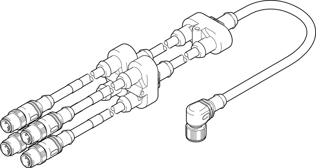 Festo Adapter 0.623m 30 V DC 2A IP65 IP67/ - 4787544