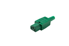 Martin Kaiser IEC C13 Gerätesteckdose 70 Grad 10 Amp grün - 794/GN [25 Stück]