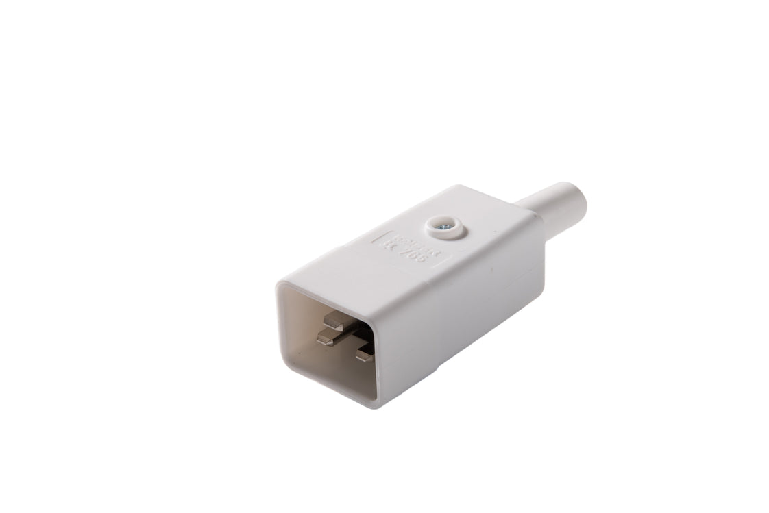 Martin Kaiser C20 Gerätestecker mit Erdungskontakt Arctic White - 765/KWS [25 Stück]