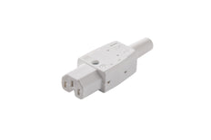 Martin Kaiser C15 IEC Gerätesteckdose 120 Grad 10A Arctic White - 783/KWS [25 Stück]