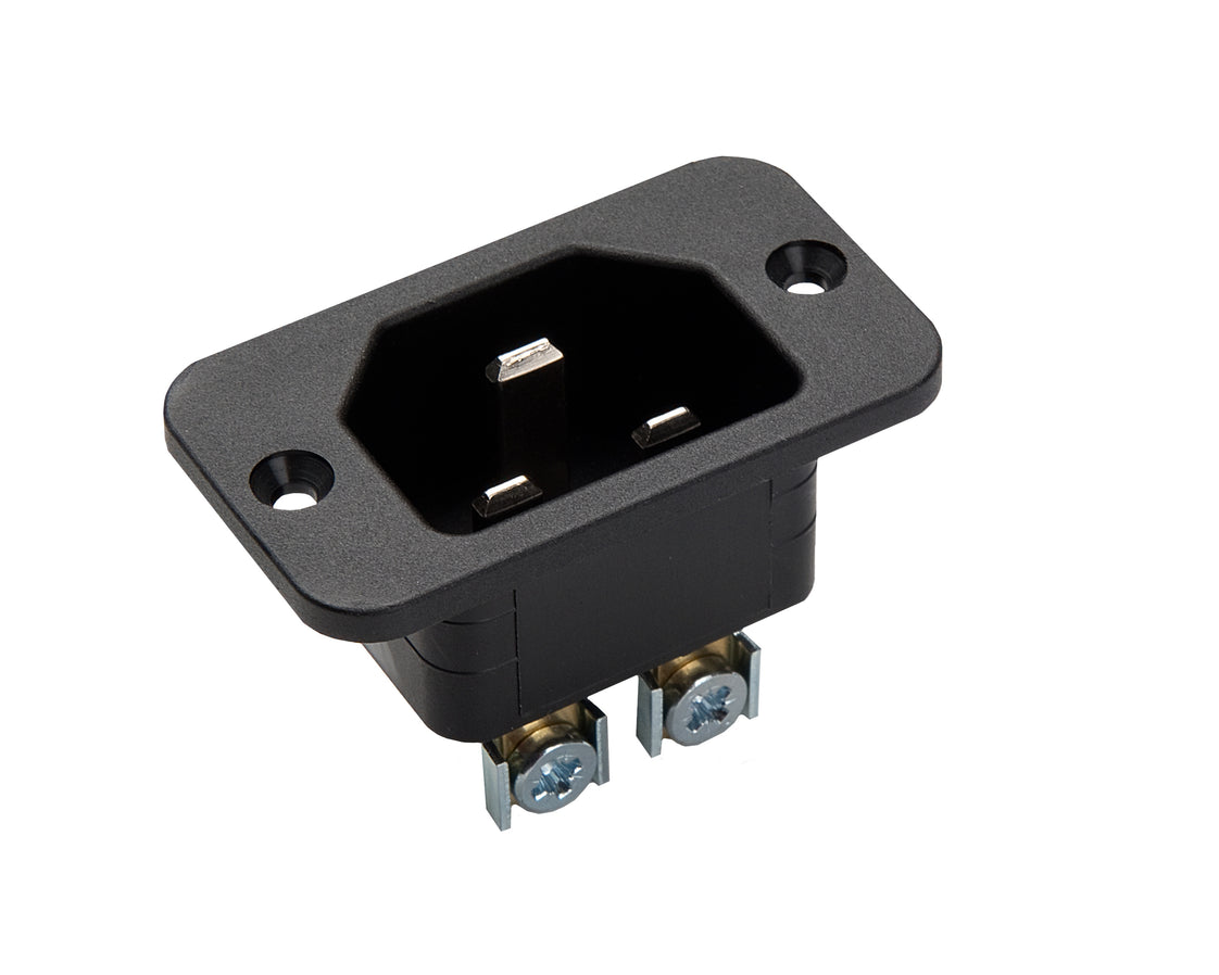 Martin Kaiser Erdungsstecker C22 Schwarz Flanschmontage Schraubklemme - 836/sw [25 Stück]