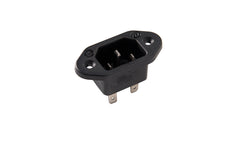 Martin Kaiser IEC Gerätestecker C14 Erdungskontaktklemme - 777/63/sw [100 Stück]