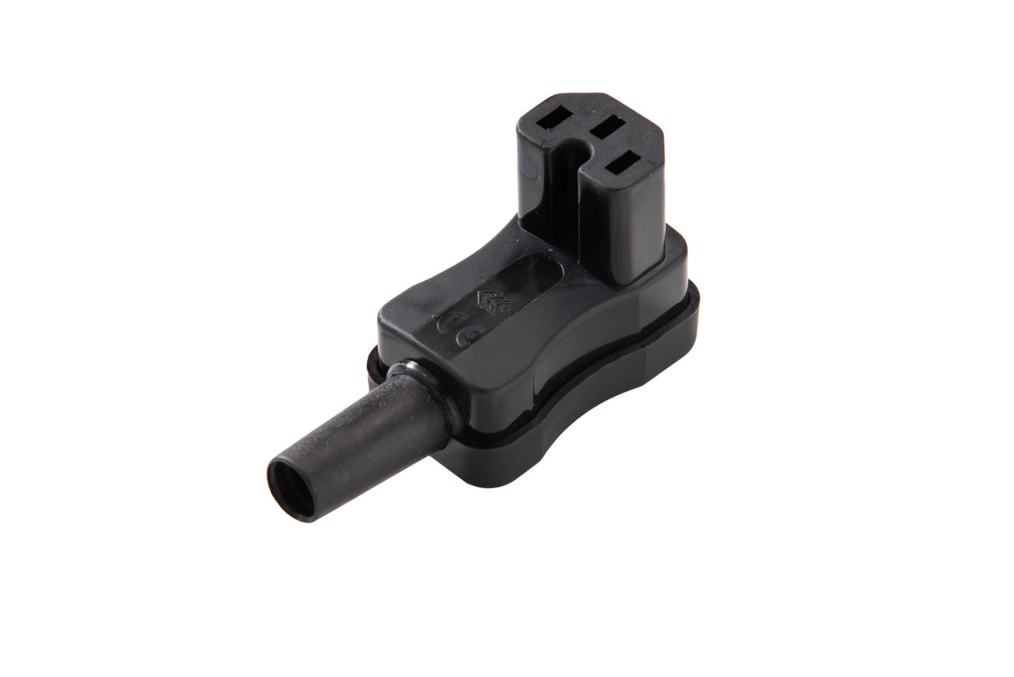 Martin Kaiser MK IEC Gerätesteckdose C15 120 Grad 10A Schwarz - 797/SW [25 Stück]