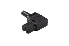 Martin Kaiser MK abgewinkelte C15 Gerätesteckdose 120 Grad 10A Schwarz - 791/sw [25 Stück]