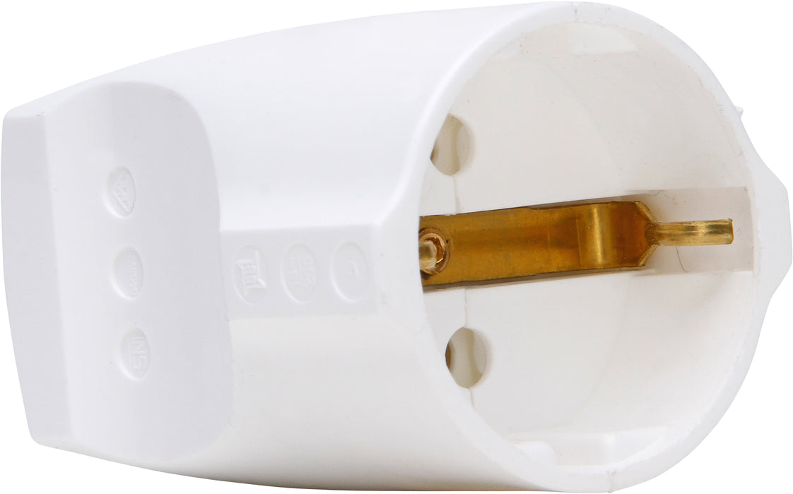 Kopp Kontraststecker 3x1.5mm 16/250V Klar Weiß - 183229001 [10 Stück]