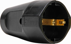 Kopp Kunststoffkupplung Schwarz Kontraststecker RA - 182105009 [10 Stück]