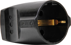 Kopp Kontraststecker 3x1.5 16/250V Schwarz Kunststoff - 183205003 [5 Stück]