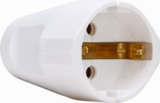 Kopp Kontrast Plug RA Synthetic 16A Arctic White - 182102006 [10 Stück]