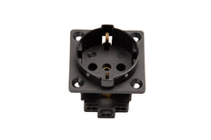 Martin Kaiser 1-Wege-Bündigstecker IP20 Schwarz - 385K/1/sw [35 Stück]