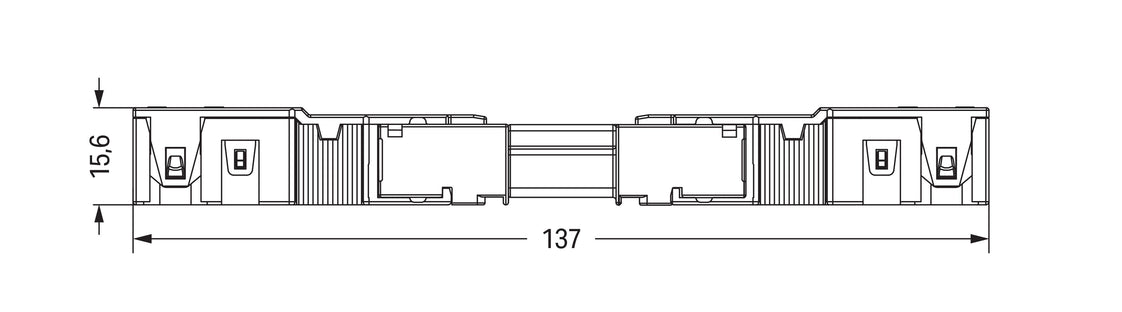 3-Poliger Zugentlastungsstecker 4mm Schwarz - 770-213/035-000 [2 Stück]
