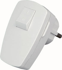 Kopp Arctic White Stecker mit Schalter 2-polig geerdet - 1704.0205.1 [20 Stück]