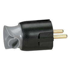 Beinrandstecker RA/PA mit Schnurorientierung Schwarz - 050173 [10 Stück]