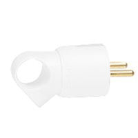 Beinrand weißer Stecker mit Öse - 050330 [25 Stück]