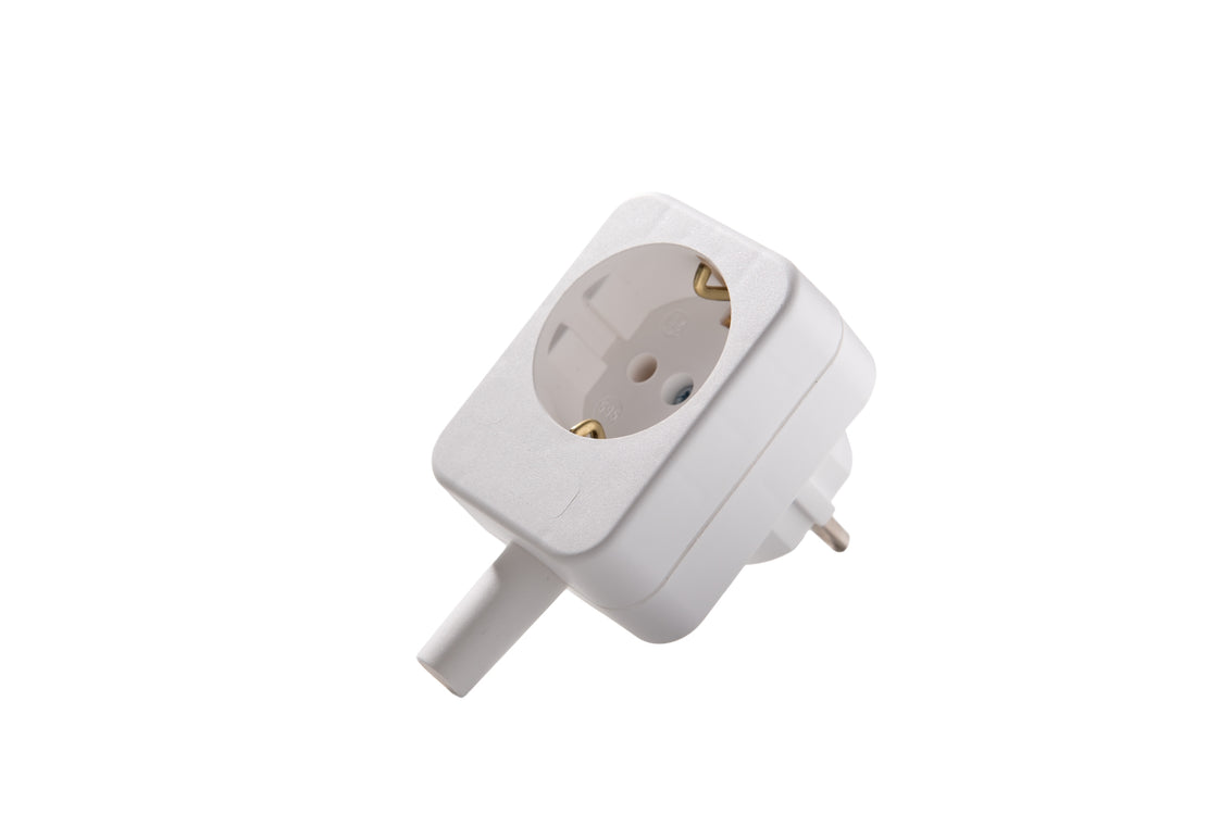 Martin Kaiser Arctic White Adapterstecker mit Erdungskontakt - 595/20/kws [15 Stück]