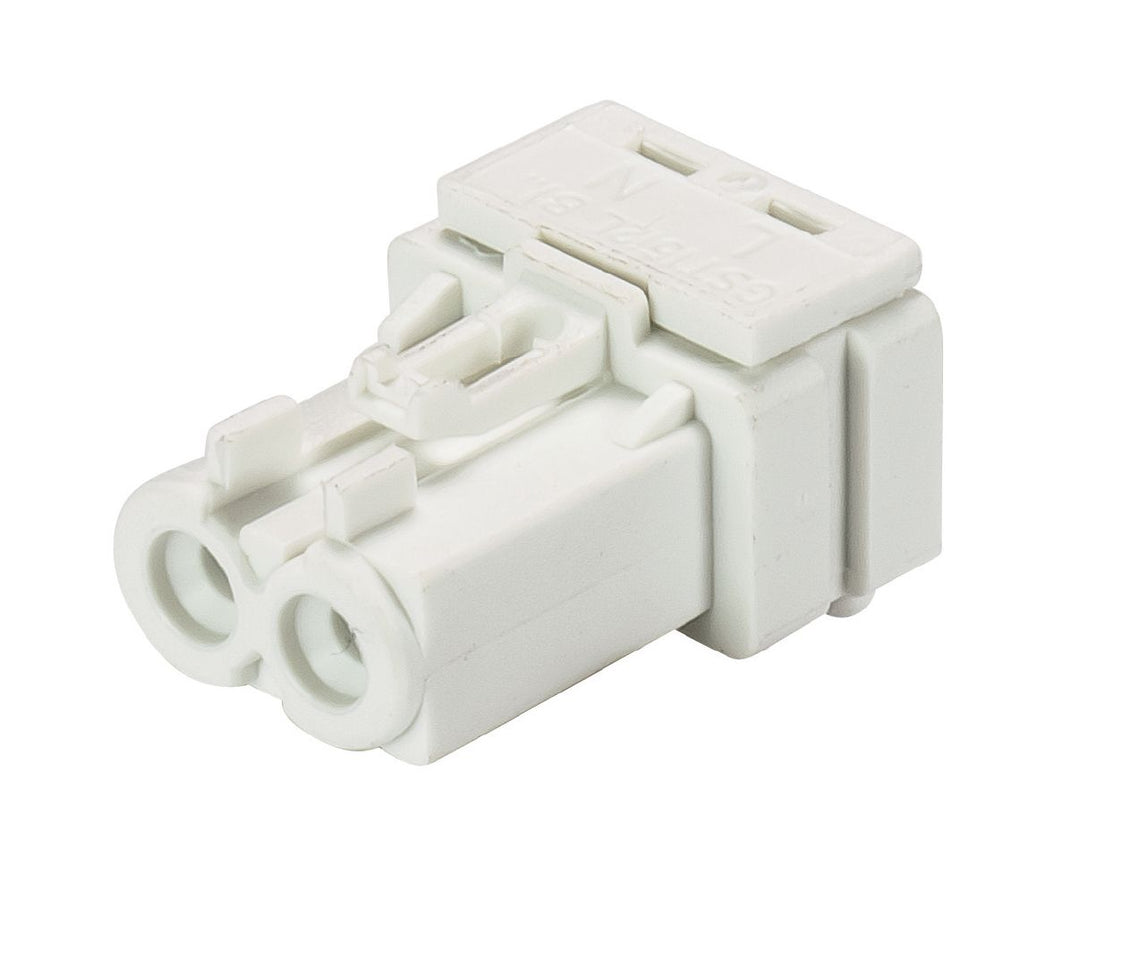 Wieland gesis MINI Gerätestecker 2P 16A 250V Weiß - 91.023.0053.0 [100 Stück]