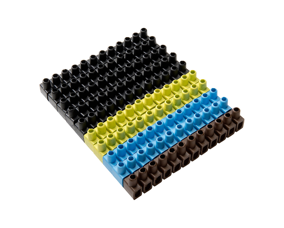 Martin Kaiser 12-polige Anschlussklemme 10mm Flexibel 145mm Lang Farbig - 610/farbig [60 Stück]