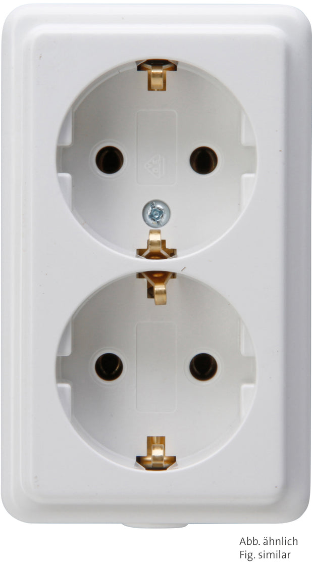 Kopp 2-Wege Arctic White Buchse ohne Stecker - 120101001 [5 Stück]