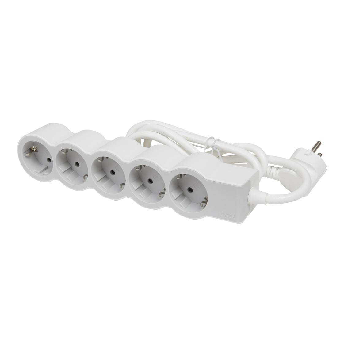 Legrand Standard Outlet 5x2P+A 1,5m Kabel weiß-grau (Europäische Steckdose) - 694555 [10 Stück]