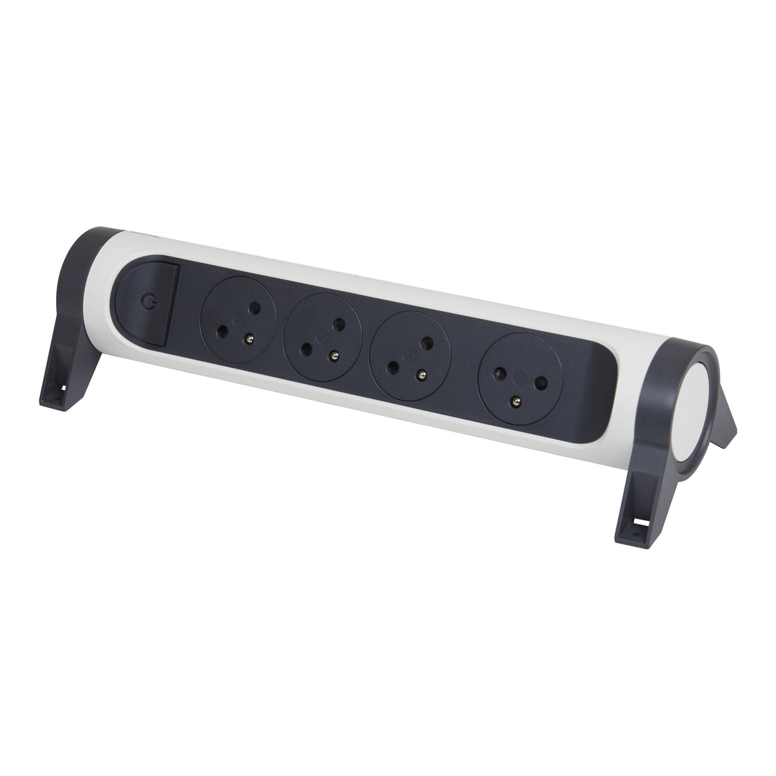 Legrand Premium Kontaktbuchse 4x2P ohne Kabel Schwarz Weiß (Europäische Steckdose) - 049465 [5 Stück]